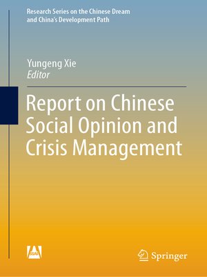 cover image of Report on Chinese Social Opinion and Crisis Management